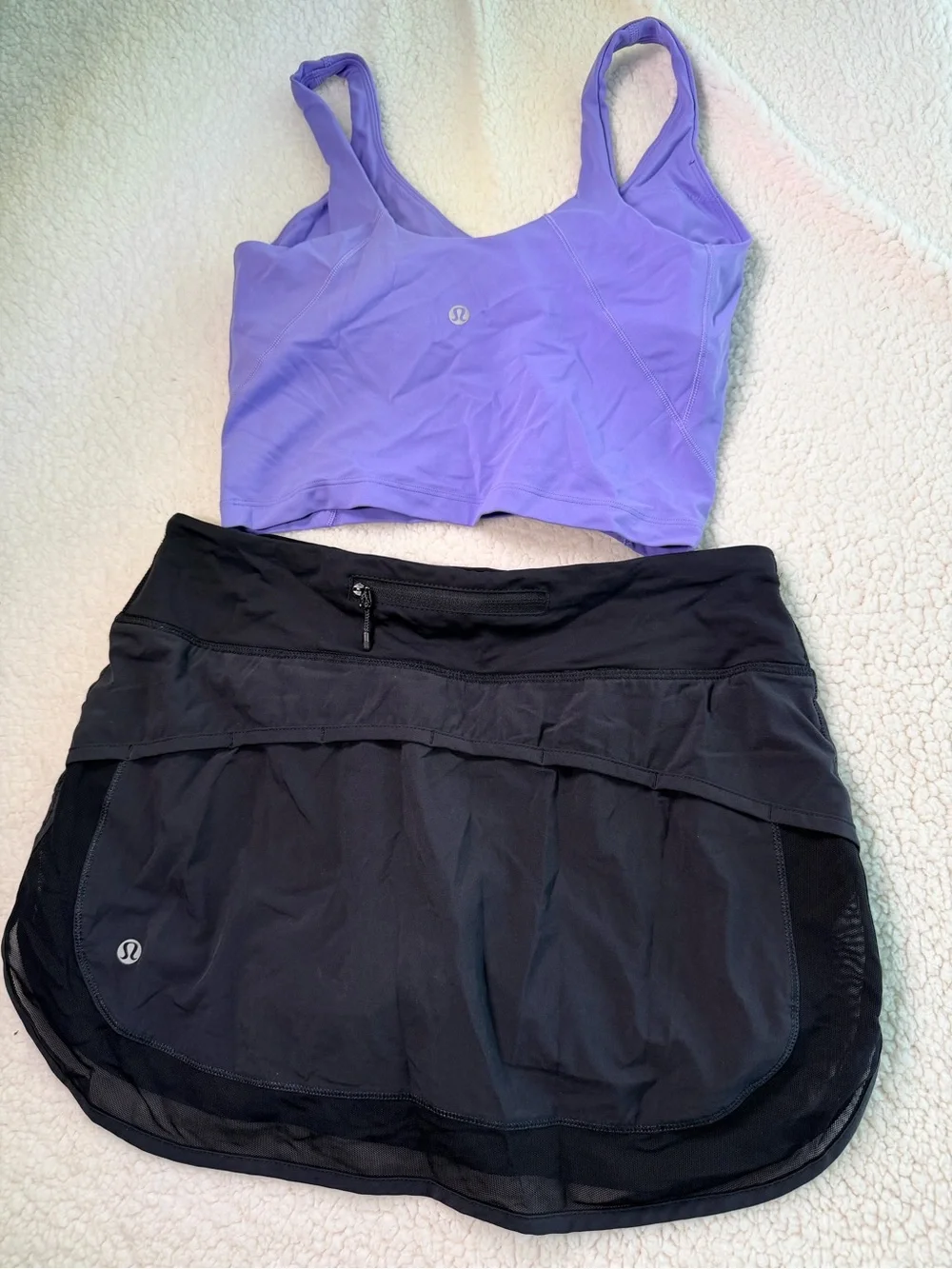 Lululemon Athletica sports skirt and top set Size 6